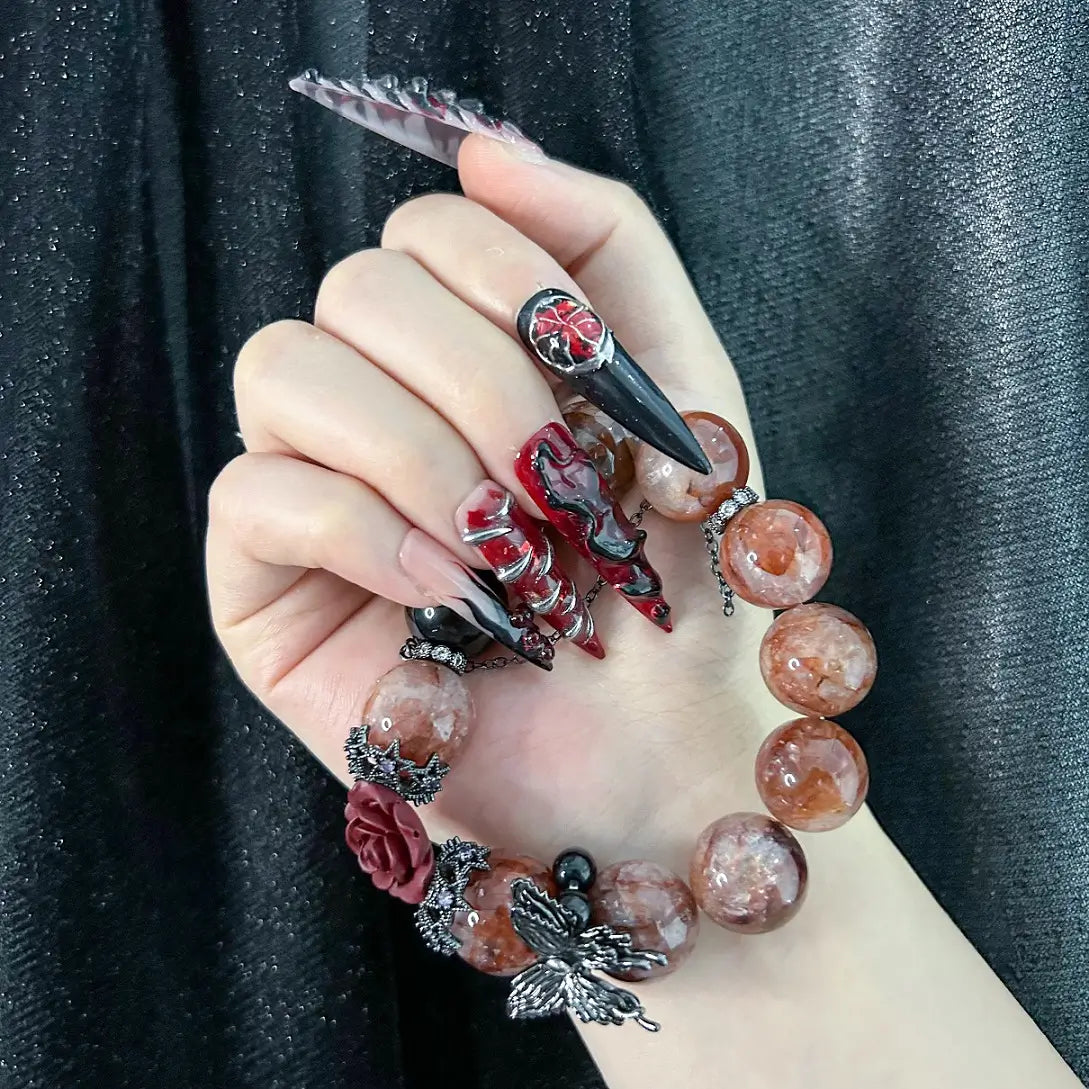 Q019-BLOOD WHIRLPOOL-STILETTO