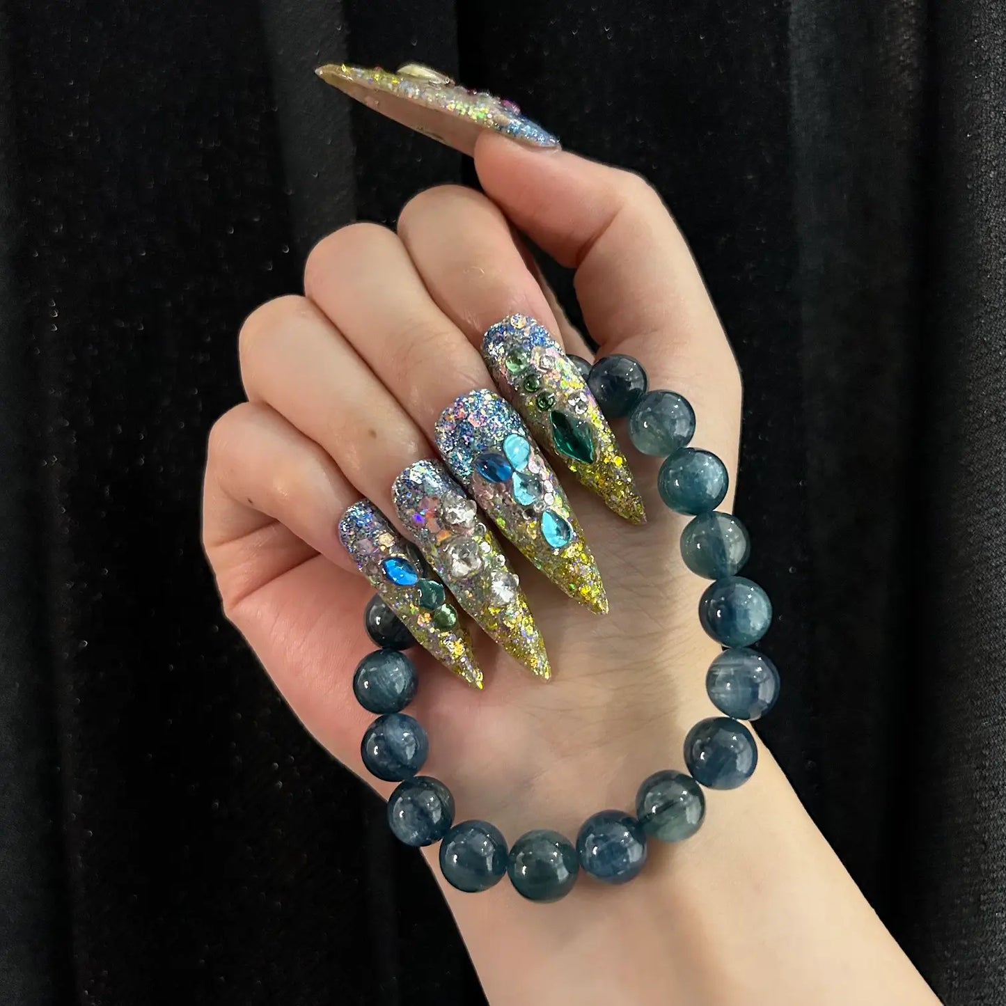 Q133-SPARKLING GALAXY-STILETTO