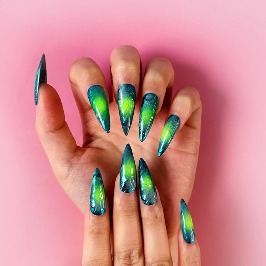 Q040-BLUE SHINE-STILETTO