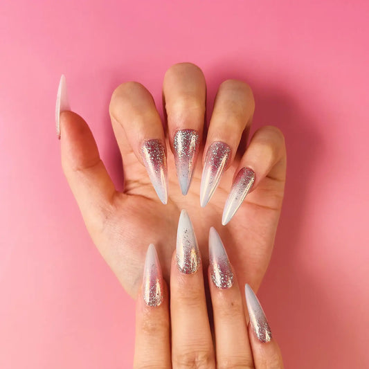 Q064-WHITE VALENTINE-STILETTO