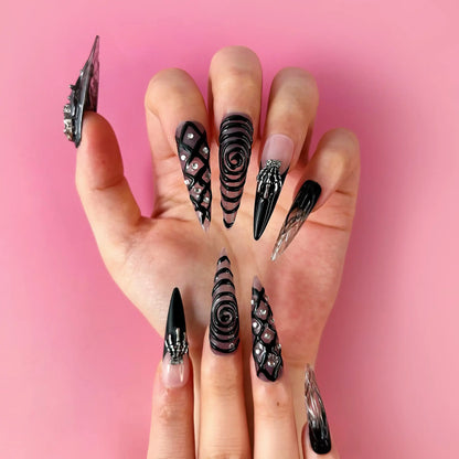 Q049-BLACK WITCH-STILETTO