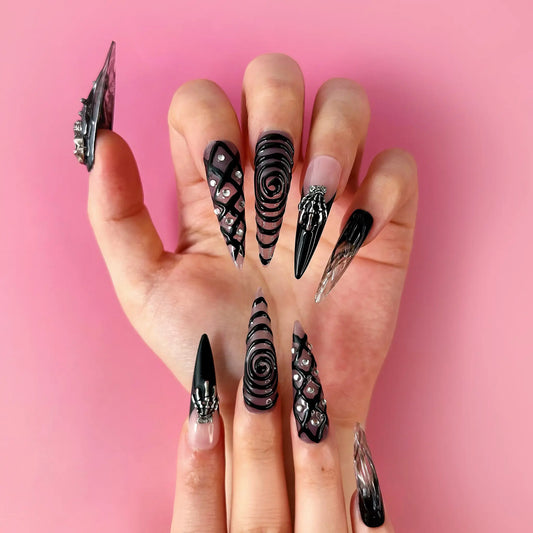 Q049-BLACK WITCH-STILETTO