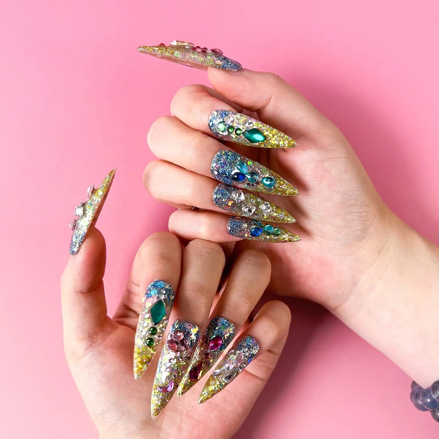 Q133-SPARKLING GALAXY-STILETTO