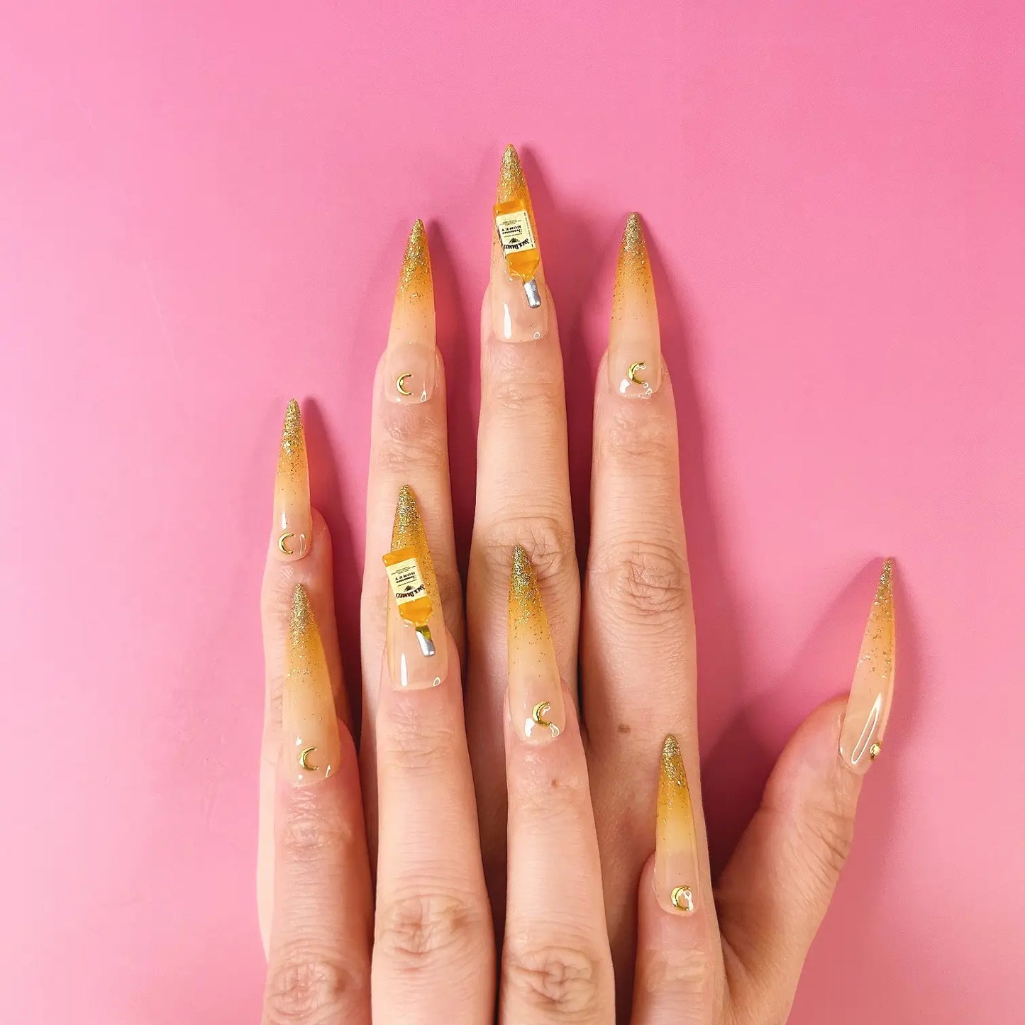 Q052-GOLD NIGHT- STILETTO