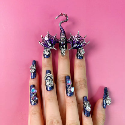 ＄19.99- UNIQUE-PRESS-ON NAILS