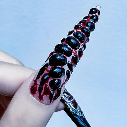 Q019-BLOOD WHIRLPOOL-STILETTO