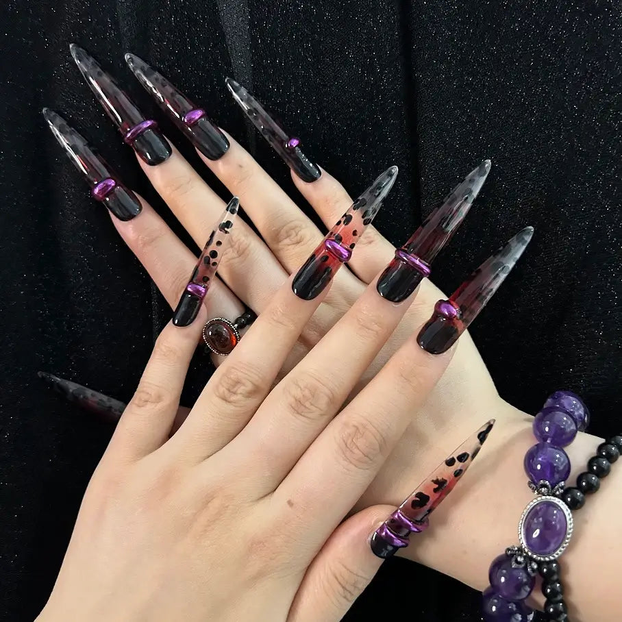 Q118-BURGUNDY BLAZE-STILETTO