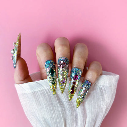 Q133-SPARKLING GALAXY-STILETTO