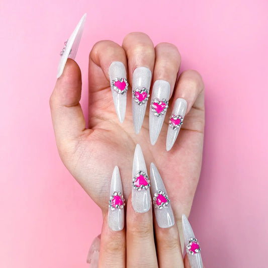 Q199-WHITE LOVER-STILETTO