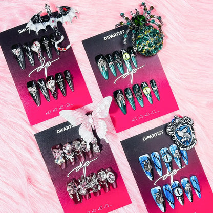＄19.99- UNIQUE-PRESS-ON NAILS