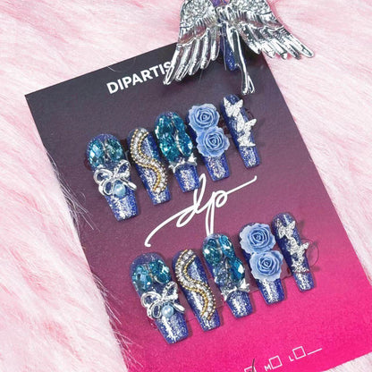 ＄19.99- UNIQUE-PRESS-ON NAILS