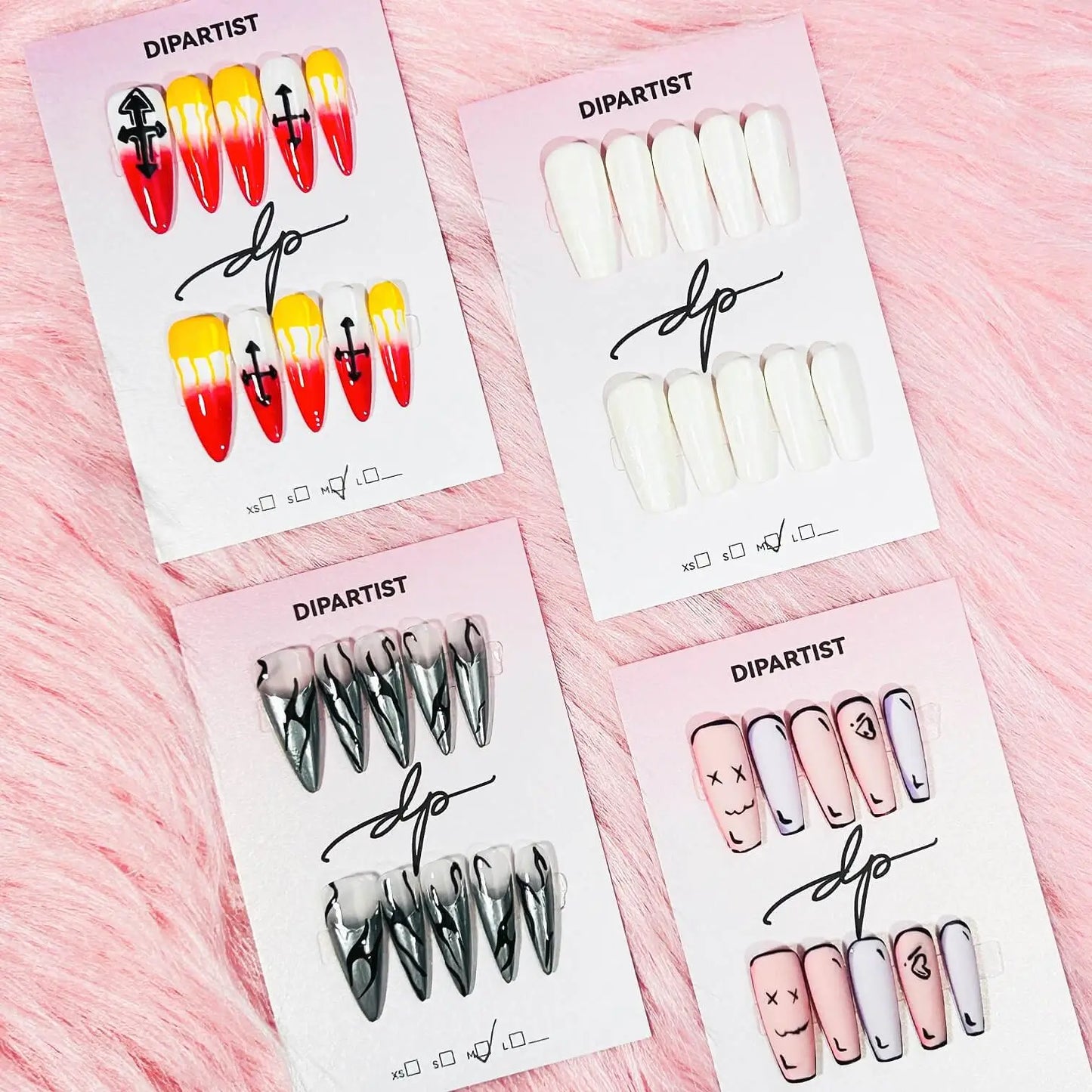 ＄9.99 - UNIQUE-PRESS-ON NAILS