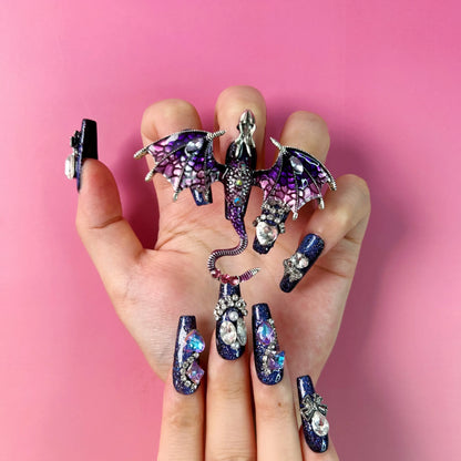 ＄19.99- UNIQUE-PRESS-ON NAILS