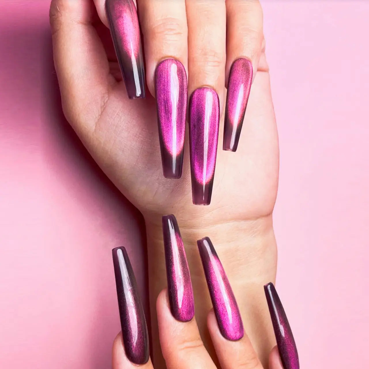 Q010-PURPLE CAT EYE-COFFIN