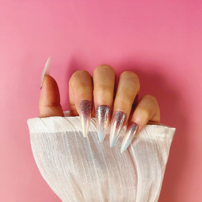 Q064-WHITE VALENTINE-STILETTO
