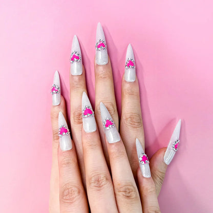 Q199-WHITE LOVER-STILETTO