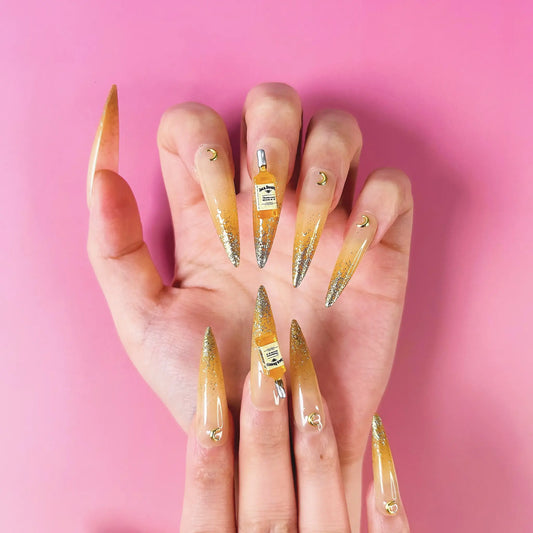 Q052-GOLD NIGHT- STILETTO