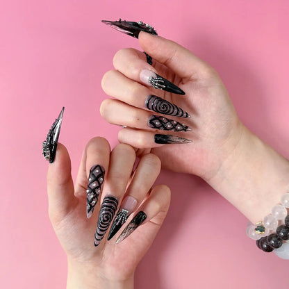 Q049-BLACK WITCH-STILETTO