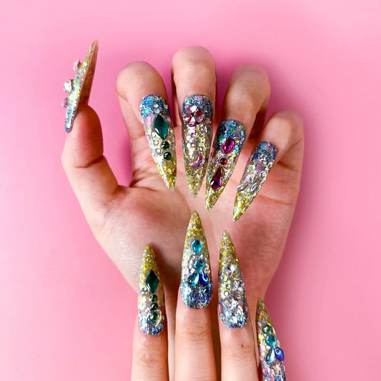 Q133-SPARKLING GALAXY-STILETTO