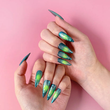 Q040-BLUE SHINE-STILETTO