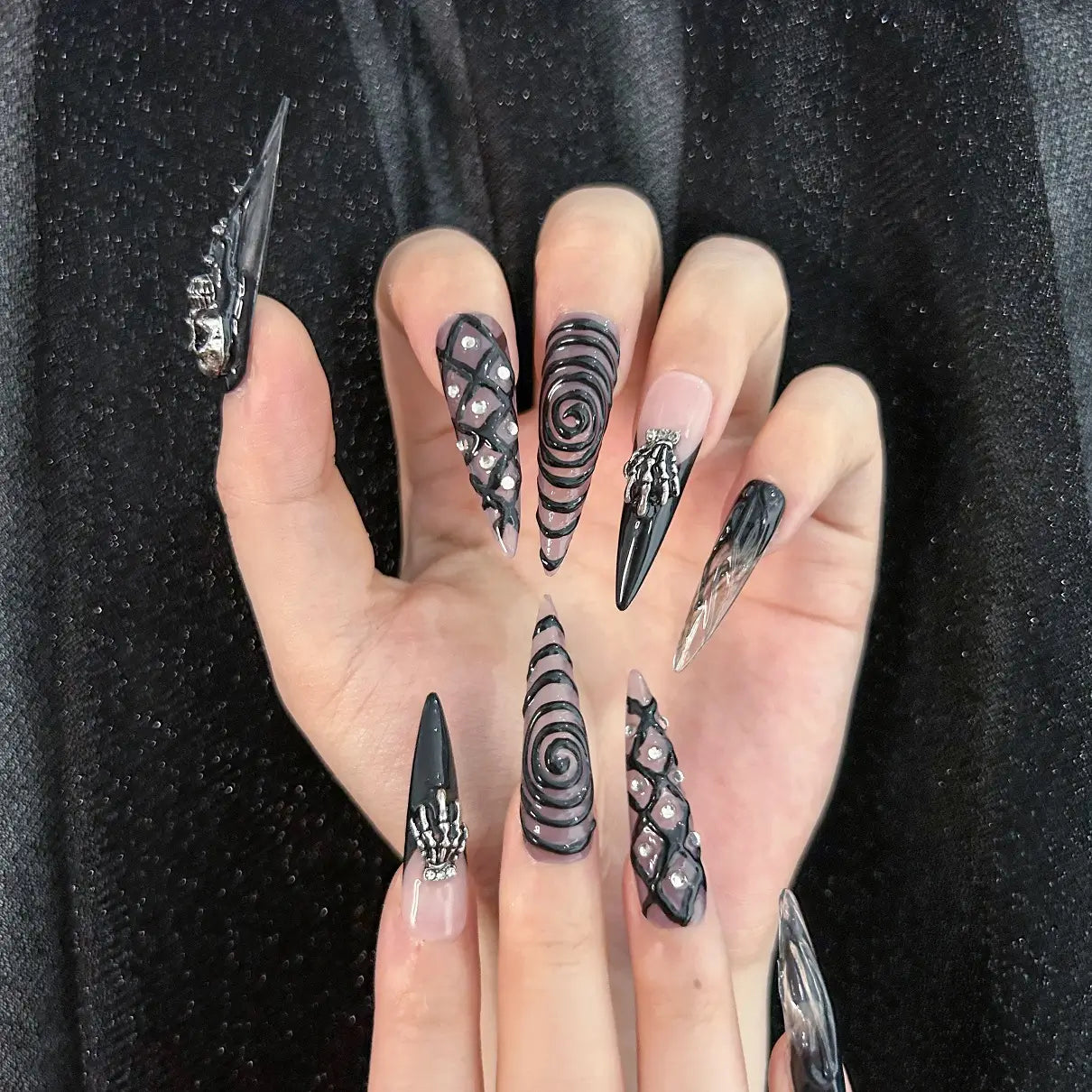 Q049-BLACK WITCH-STILETTO