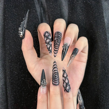 Q049-BLACK WITCH-STILETTO
