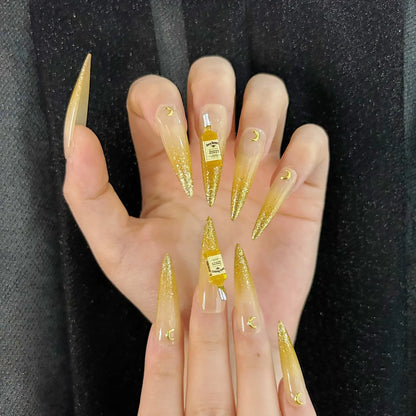 Q052-GOLD NIGHT- STILETTO