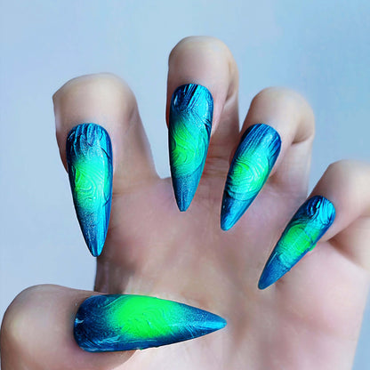 Q040-BLUE SHINE-STILETTO