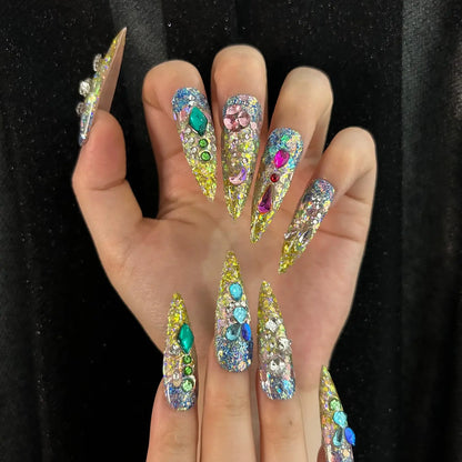 Q133-SPARKLING GALAXY-STILETTO