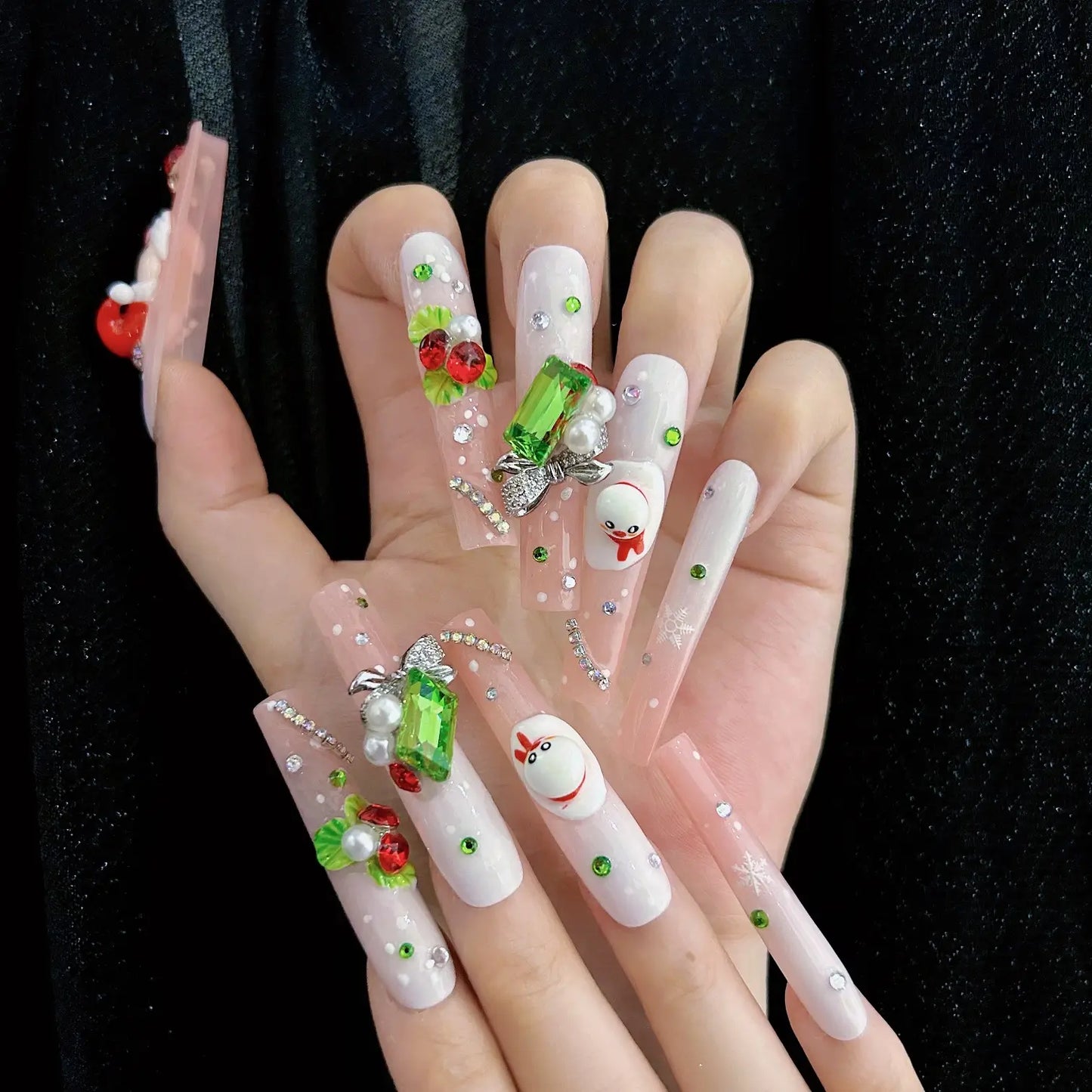 Q082-CHRISTMAS SNOWMAN-SQUARE