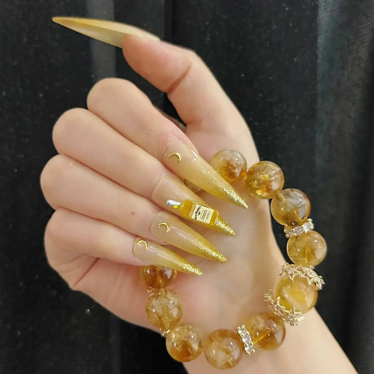 Q052-GOLD NIGHT- STILETTO